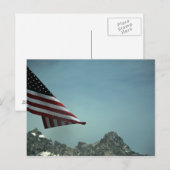 Carte Postale Drapeau sur Teton Postcard (Devant / Derrière)