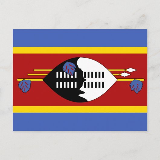 Carte Postale Drapeau swazi, Drapeau d'Eswatini (Devant)