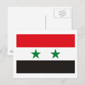 Carte postale Drapeau Syrie (Devant / Derrière)