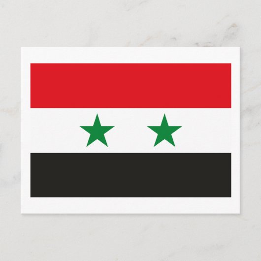 Carte postale Drapeau Syrie (Devant)