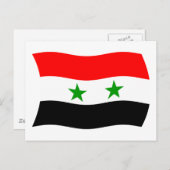 Carte postale Drapeau Syrie (Devant / Derrière)