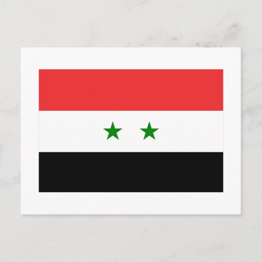 Carte Postale Drapeau Syrie (Devant)