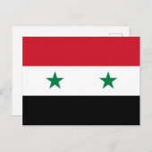 Carte Postale Drapeau Syrie (Devant / Derrière)
