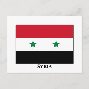 Carte Postale Drapeau syrien