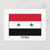 Carte Postale Drapeau syrien (Devant)