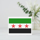 Carte Postale Drapeau syrien (1932-1958 et 1961-1963) (Debout devant)