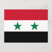 Carte Postale Drapeau syrien, Drapeau de Syrie (Devant)