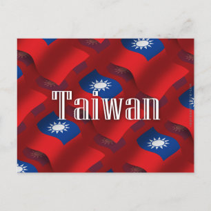 Carte Postale Drapeau taïwanais