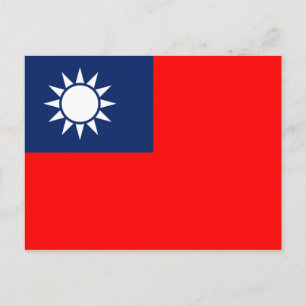 Carte Postale drapeau taïwanais