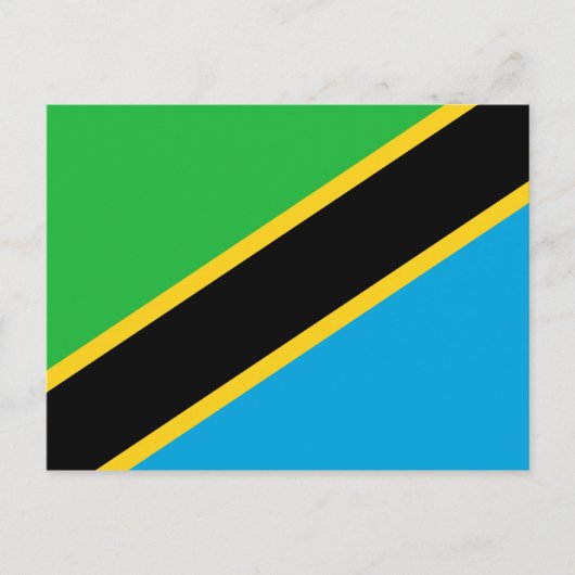 Carte postale Drapeau Tanzanie (Devant)
