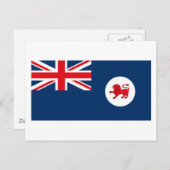 Carte postale Drapeau Tasmanie (Devant / Derrière)