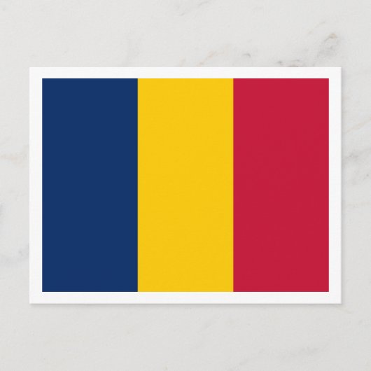 Carte Postale Drapeau tchadien, Drapeau du Tchad (Devant)
