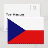 Carte Postale Drapeau tchèque (Devant / Derrière)