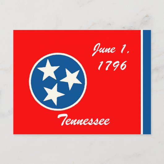 Carte postale Drapeau Tennessee (Devant)