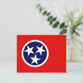 CARTE POSTALE DRAPEAU TENNESSEE (Debout devant)