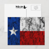 Carte Postale drapeau texas (Devant / Derrière)