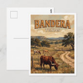 Carte Postale Drapeau Texas (Devant / Derrière)