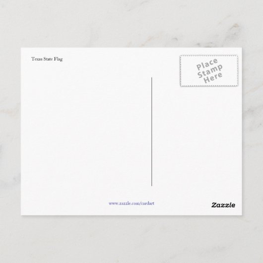 Carte Postale drapeau texas salutations (Dos)