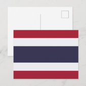 Carte Postale Drapeau thaïlandais (Thaïlande) (Devant / Derrière)