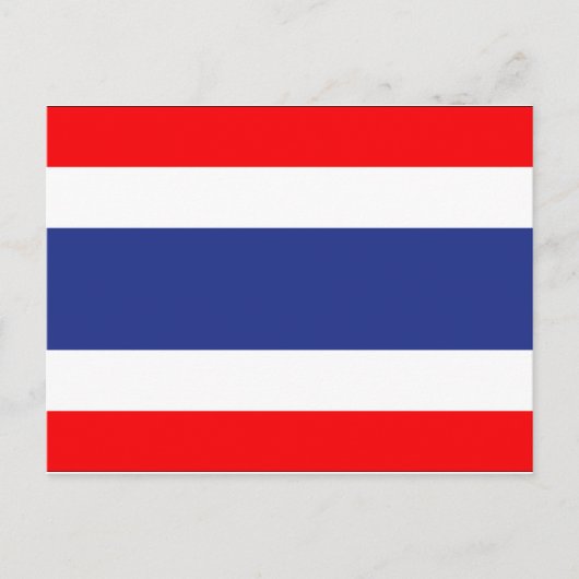 Carte Postale Drapeau Thaïlande (Devant)