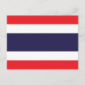 Carte Postale Drapeau Thaïlande (Devant)