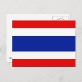 Carte Postale Drapeau Thaïlande (Devant / Derrière)