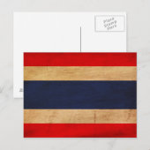 Carte Postale Drapeau Thaïlande (Devant / Derrière)