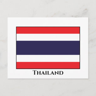 Carte Postale Drapeau Thaïlande