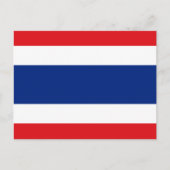 Carte Postale Drapeau Thaïlande (Devant)