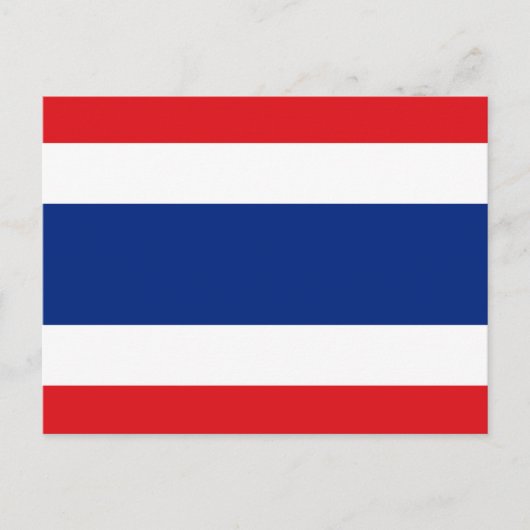 Carte Postale Drapeau Thaïlande (Devant)