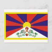 Carte Postale Drapeau Tibet libre (Devant)