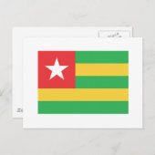 Carte Postale Drapeau Togo (Devant / Derrière)