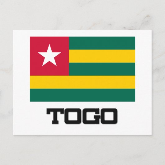 Carte Postale Drapeau Togo (Devant)