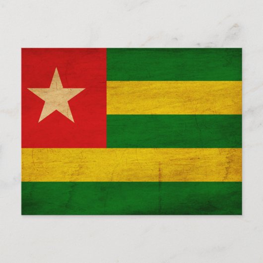 Carte Postale Drapeau Togo (Devant)