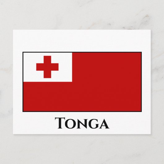Carte Postale Drapeau Tonga (Devant)