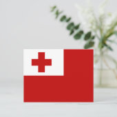 Carte postale Drapeau Tonga (Debout devant)