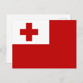 Carte postale Drapeau Tonga (Devant / Derrière)