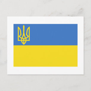 Carte Postale Drapeau traditionnel ukrainien
