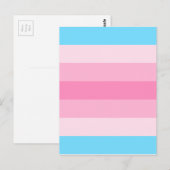 Carte Postale drapeau transféminin (Devant / Derrière)