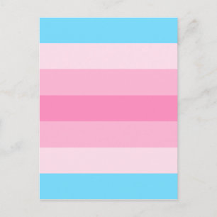 Carte Postale drapeau transféminin