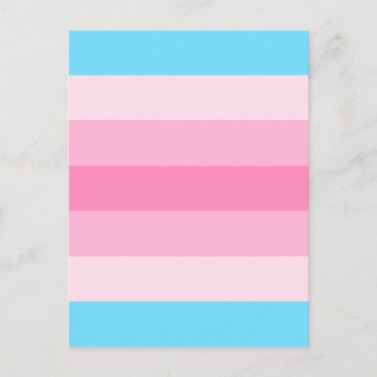 Carte Postale drapeau transféminin (Devant)