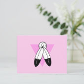 Carte Postale Drapeau Triangle Rose Two-Spirit (Debout devant)