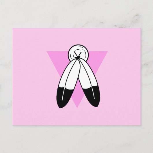Carte Postale Drapeau Triangle Rose Two-Spirit (Devant)