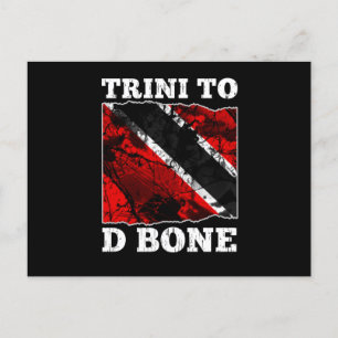Carte Postale Drapeau Trinité-et-Tobago - Trini À D Bone