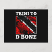Carte Postale Drapeau Trinité-et-Tobago - Trini À D Bone (Devant)