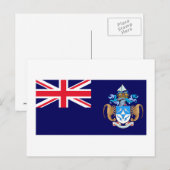 Carte Postale Drapeau Tristan da Cunha (Devant / Derrière)