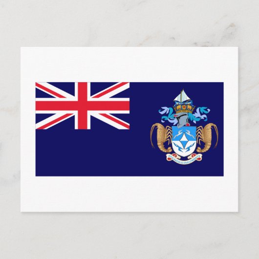 Carte Postale Drapeau Tristan da Cunha (Devant)