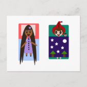 Carte Postale Drapeau trop mignon (Devant)