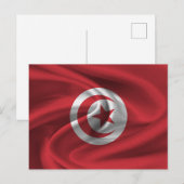Carte Postale Drapeau tunisien (Devant / Derrière)
