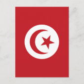 Carte Postale Drapeau tunisien (Devant)